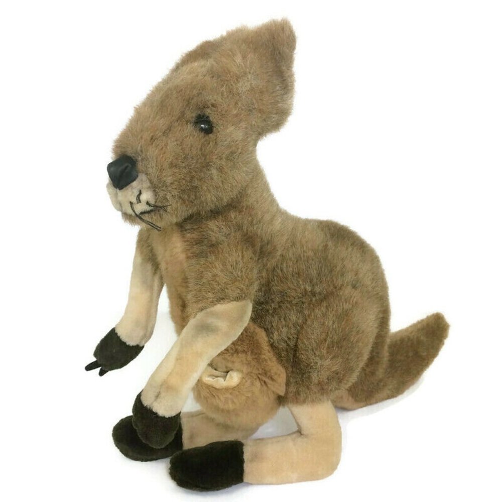 Discovery Channel Kangaroo Momma NO Baby Joey 18” Realistic Plush Stuffed Animal